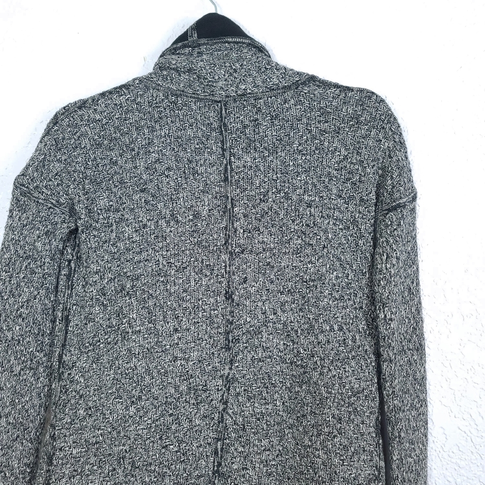 LULULEMON Post Practice Cardigan Ghost Black Knit - Picture 11 of 13